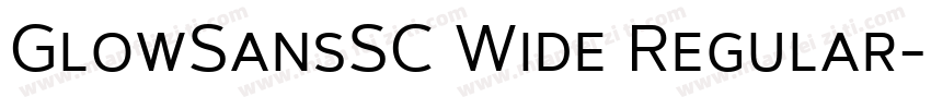 GlowSansSC Wide Regular字体转换